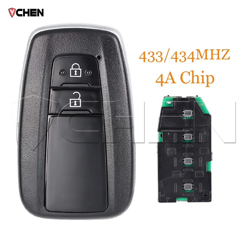 

Дистанционный ключ B2U2K2R 433/434 МГц для Toyota Corolla Cross 2019 2020 2021 2022 4A чип автомобильный смарт-брелок 8990H-02050 аккумулятор 2/3/4 коробка