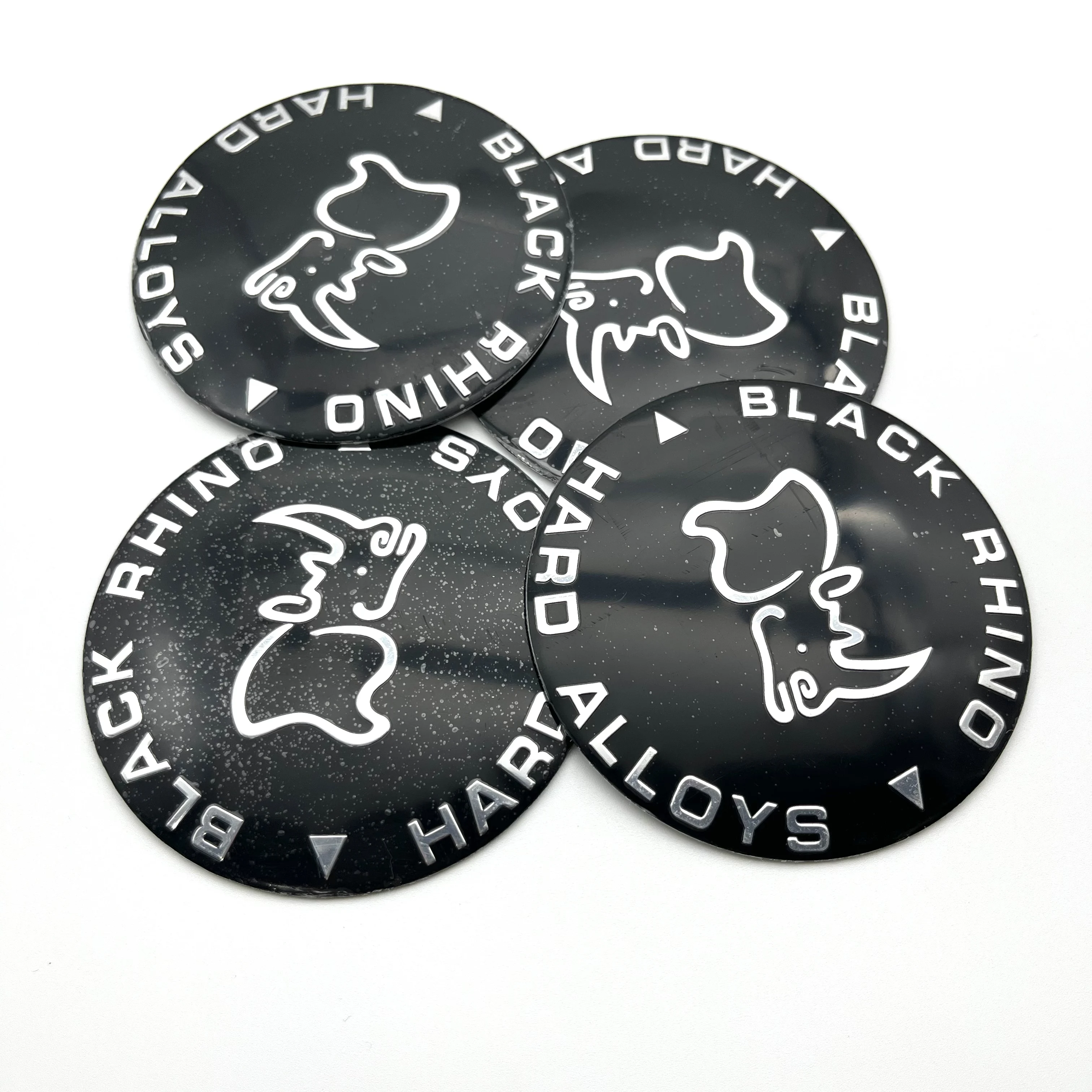 

4 шт., 45 мм, 56 мм, 80 мм, черный носорог, автомобильный пылезащитный чехол, центральная наклейка на колесо автомобиля, чехлы для значков, декоративная наклейка, аксессуары