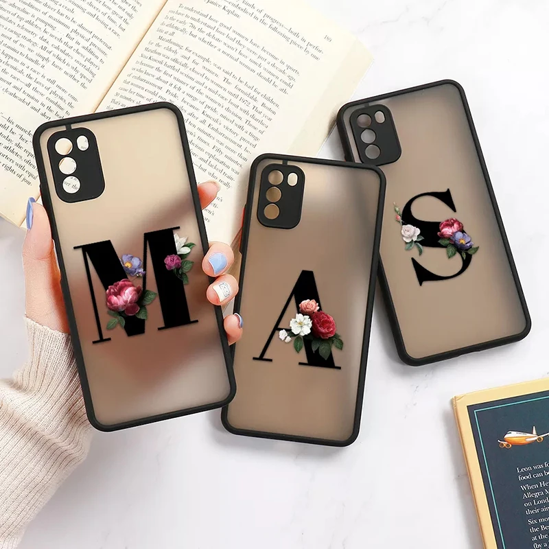 

Fashion Letter Hard Matte Back Case For Xiaomi Mi 11 Lite 12 12X 11T 10T Poco X4 Pro 5G M4 M3 X3 Redmi 10C Note 11 10 9S 9 Cover