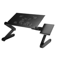 for tv bed sofa pc notebook table desk stand with fan mouse padadjustable laptop desk stand portable aluminum ergonomic lapdesk
