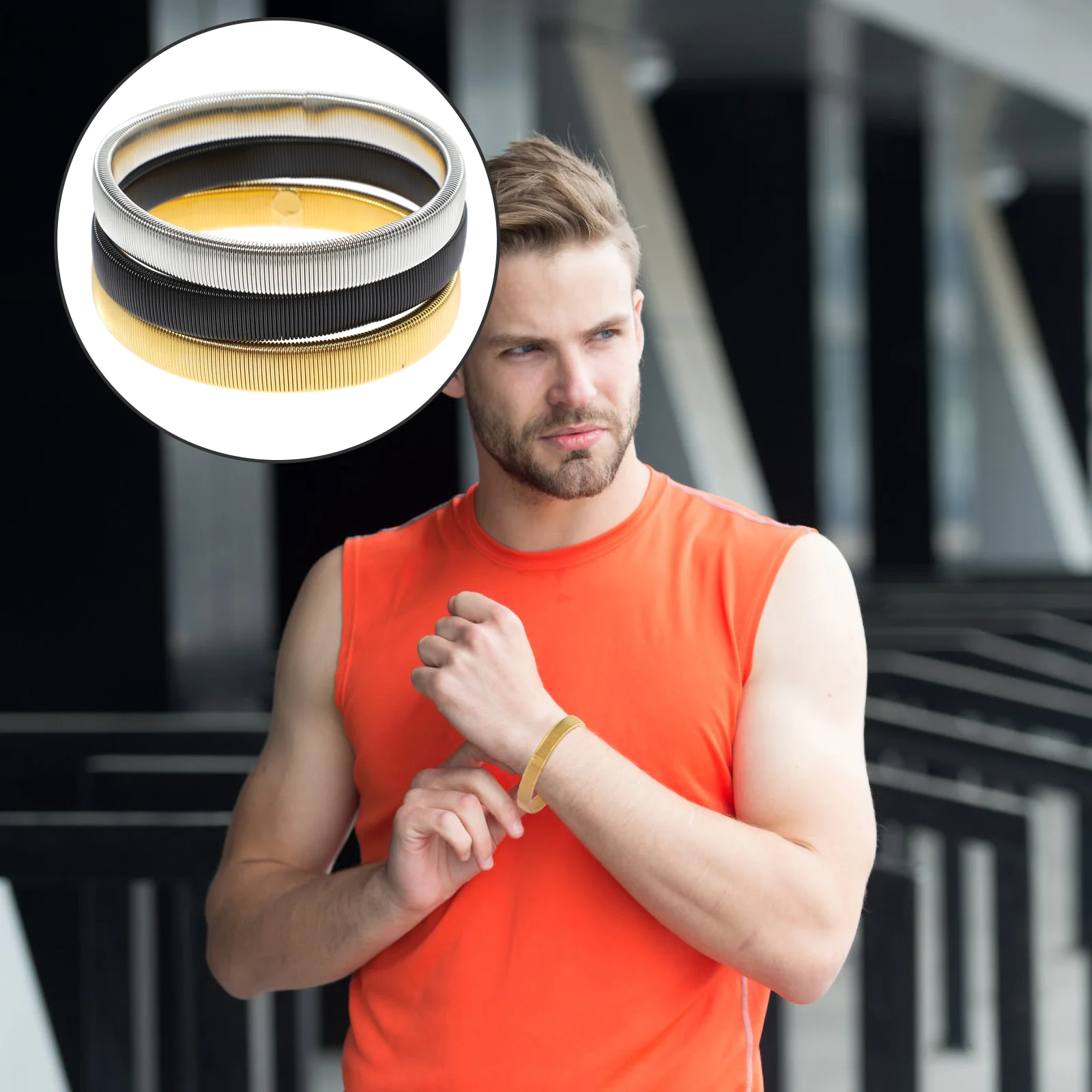 

6pcs Sleeve Garters Metal Armbands Mens Shirt Sleeve Holders Shirt Armbands