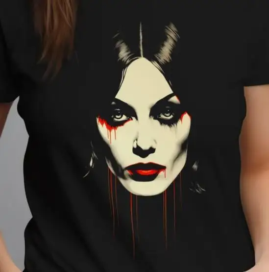 Футболка Vampirella для универсального размера хлопковая рубашка подарок папе