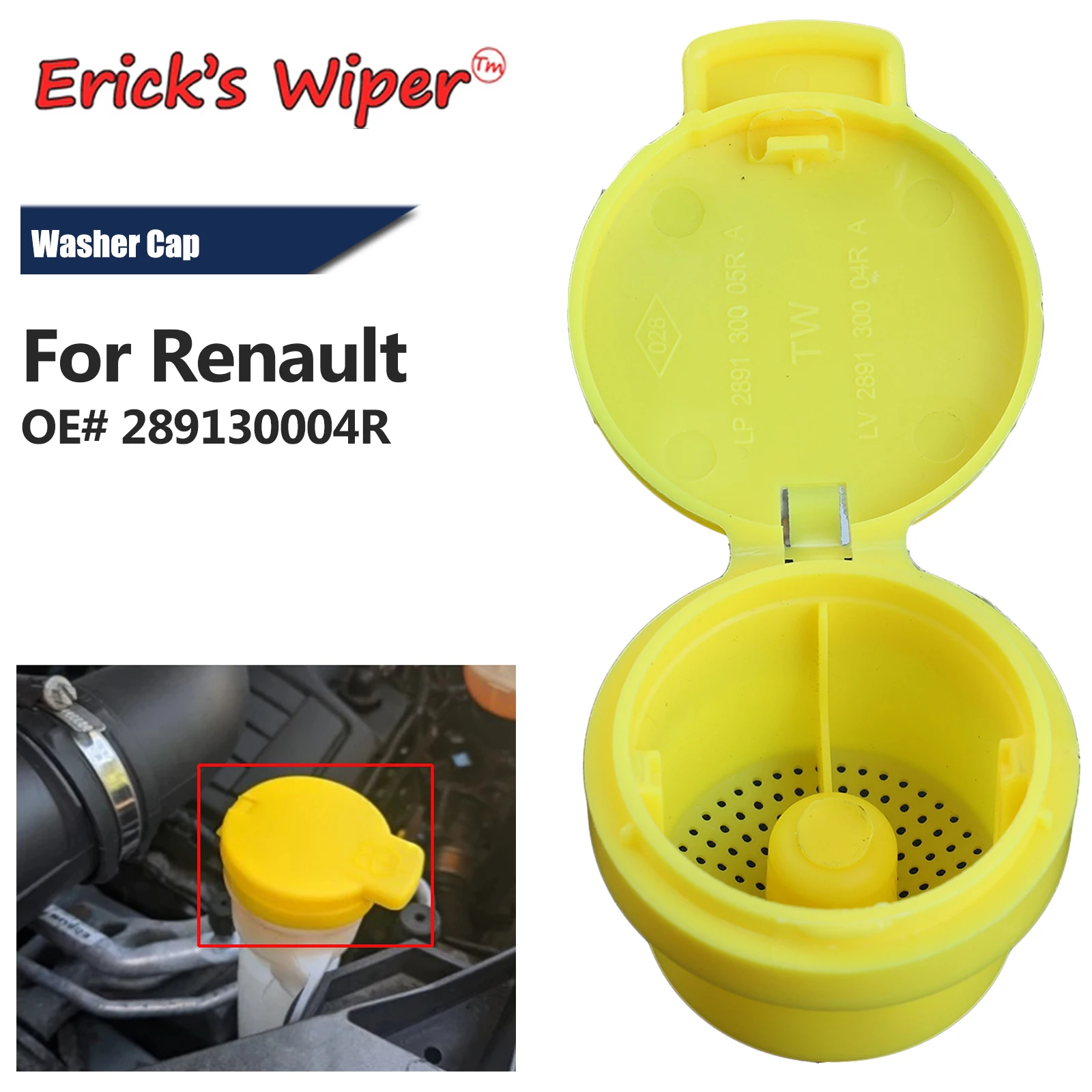 

Erick's стеклоочиститель лобового стекла, резервуар для жидкости для омывателя, крышка, крышка для Renault Scenic Megane Talisman Trafic Clio Captur