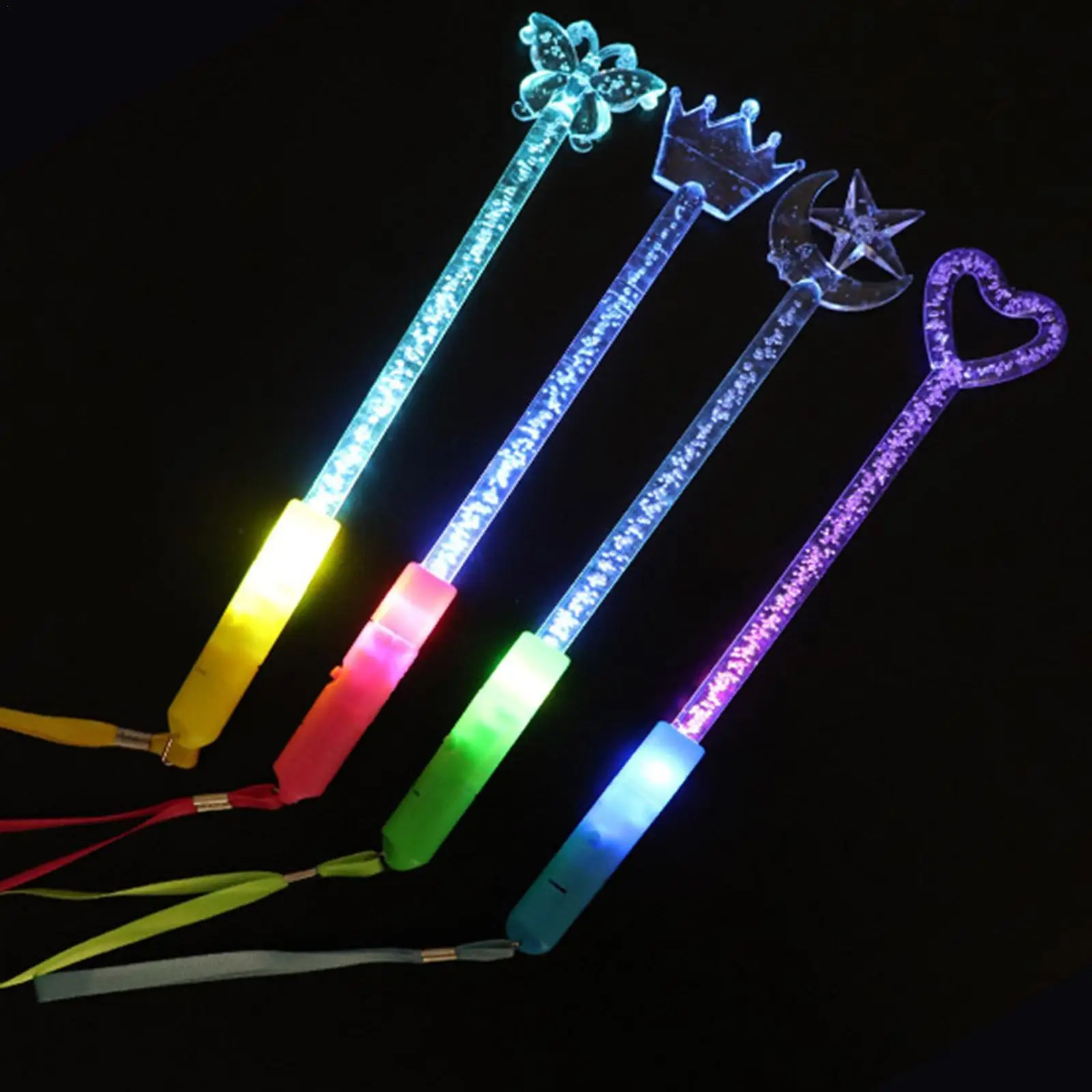 

Fiber Optic Stick Glow Stick LED Toy Light Magic Rod 3 Modes Color Flashing Glow Stick Birthday Wedding Party Concert Supplies