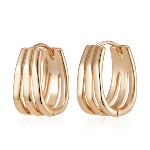 Wbmqda 585, Модные металлические серьги-подвески цвета розового золота для женщин, ежедневные аксессуары для ювелирных изделий