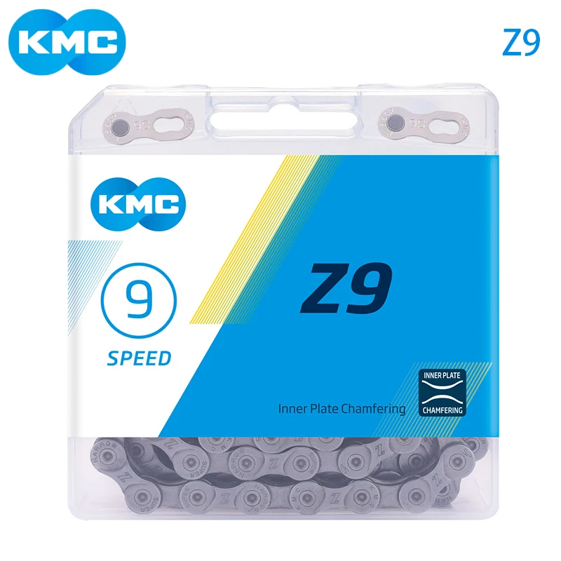 

KMC Original Z9 Multi Speed Chain 9 Speed 116L for MTB Road Bike Trekking City Touring BMX Bicycle 27 Speed Chains Cycling Parts