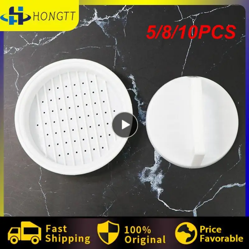 

5/8/10PCS Barbecue Convenient Cake Press Easy To Clean Suppression Artifact Durable Round Pressed Meat Pie Model Appliance White