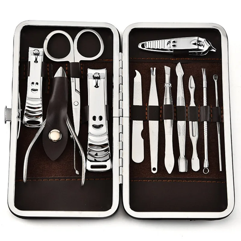 

Набор для маникюра и педикюра, 12 в 1, с рисунком камня