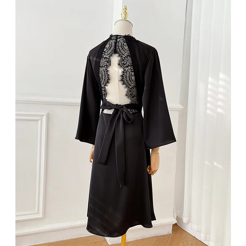 Flame Of Dream Morning Gown Lace  Bridesmaid Robe For Women 22787