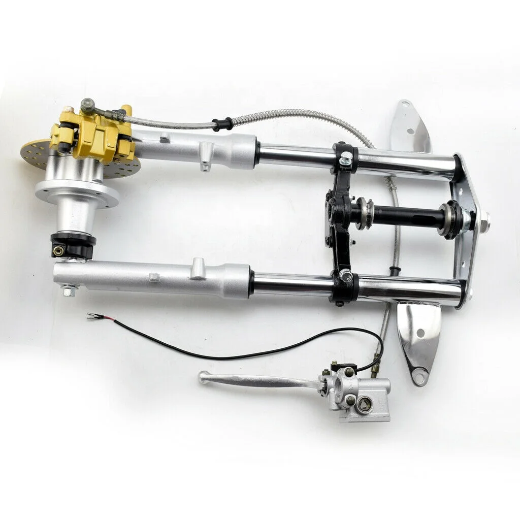 

Bicycle parts of Z50 motorcycle front fork and brake caliper disc assembly