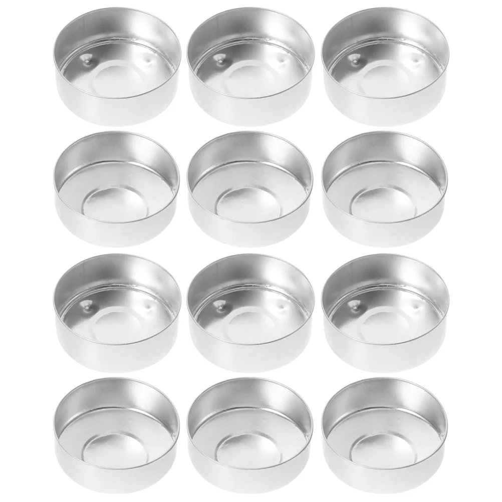 

50Pcs Cups Holders Metal Cups Candlestick Holder Cups for DIY Making