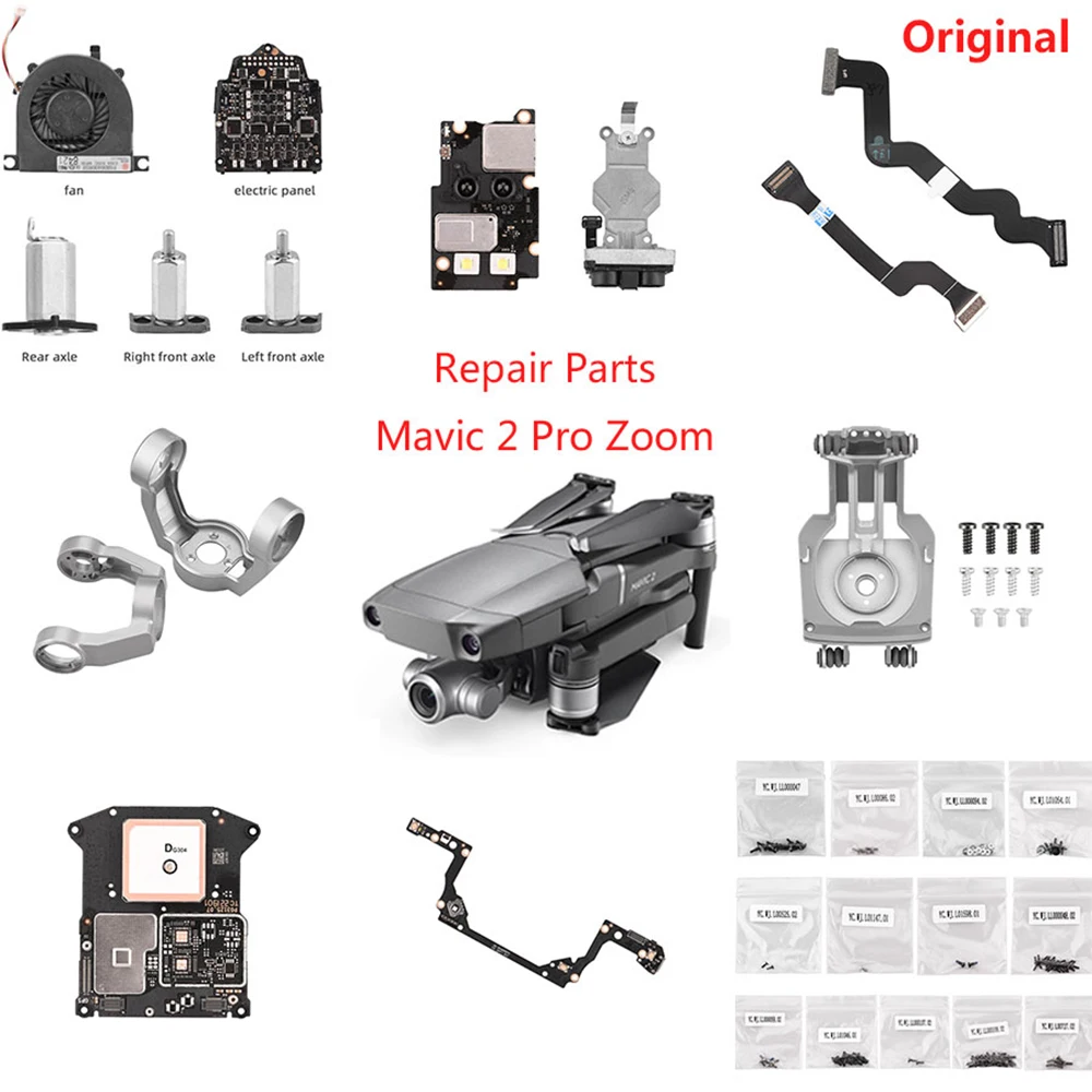 

Brand New Repair Parts for DJI Mavic 2 Pro Zoom Gimbal Mount Flex Signal Ribbon Cable Yaw Arm Roll Bracket Front Arm