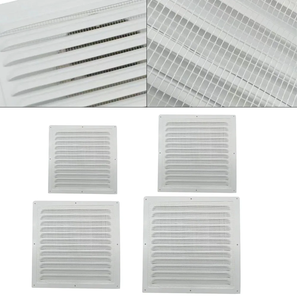 

Aluminum Louver Vent Grille Cover Square Vent Insects Screen Cover For Covering Walls Ceiling Openings Duct Vents Grill Cover