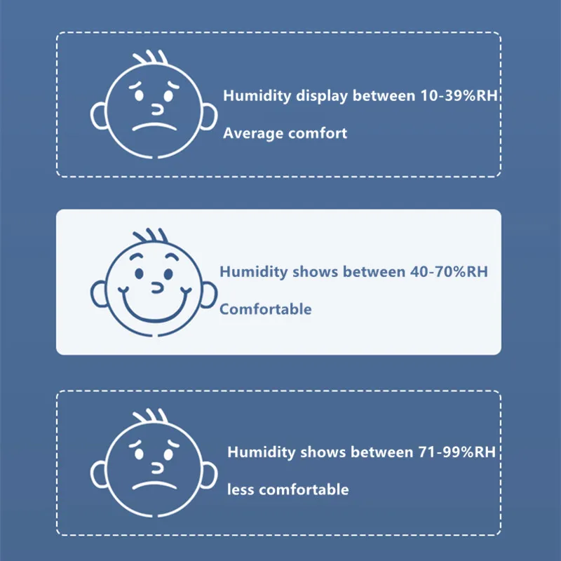Цифровой термометр-гигрометр Mini Smiley комнатный электронный измеритель влажности