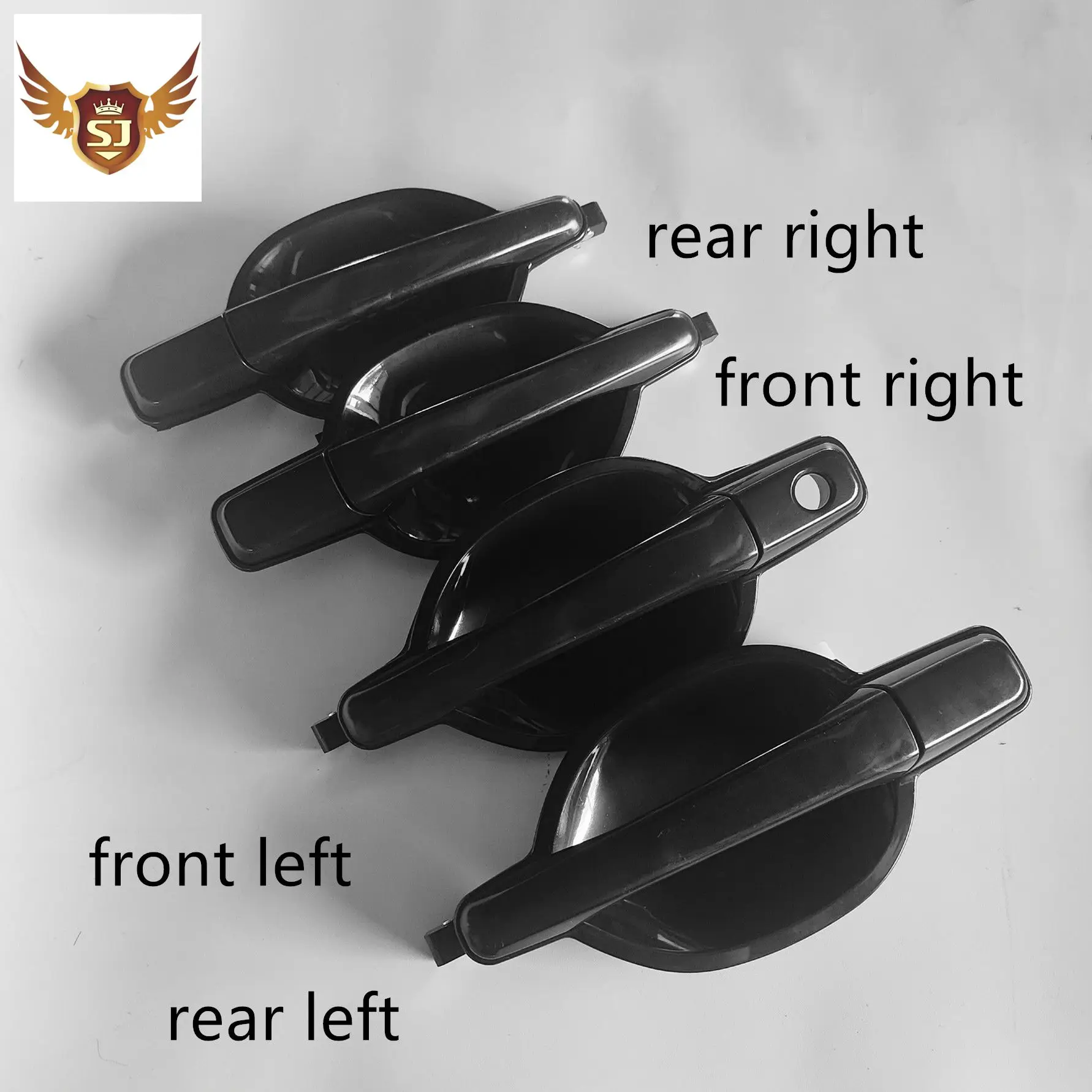 Гладкая черная внешняя ручка двери для Mitsubishi Endeavour 2004-2011, ручка боковой двери автомобиля