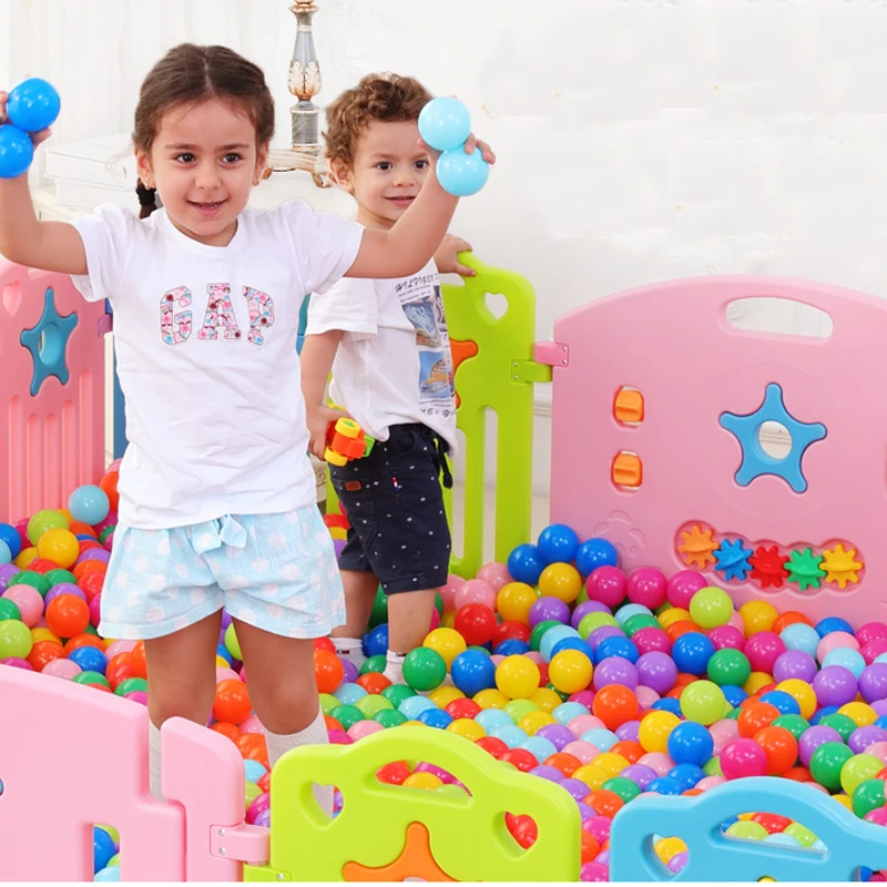 7CM 50Pcs Baby Plastic Balls Water Pool Ocean Wave Ball Kids Swim Pit Games Soft Colorful Stress Air Outdoors Tents Toys - купить по