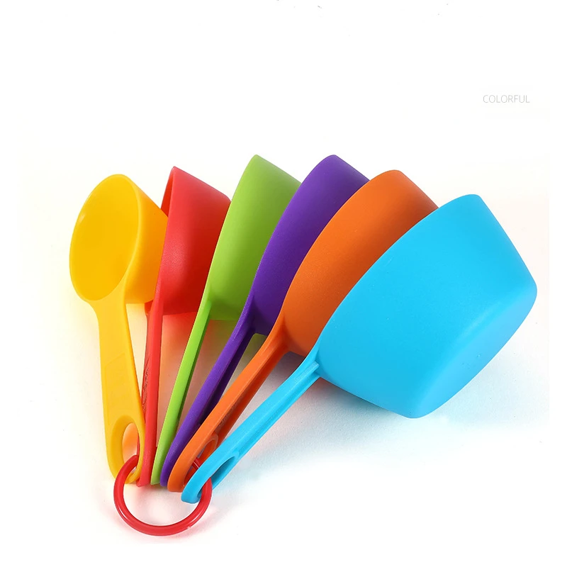 12 шт. Разноцветные Пластиковые мерные чашки мерная ложка кухонный инструмент
