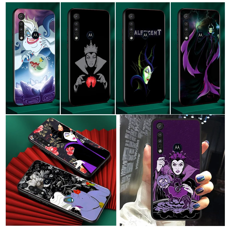 

Queen Maleficent Ursula Phone Case Black For Motorola Moto G71 Edge G60 S G9 G8 20 E20 E7i E6i E6S Plus G Power One Fusion