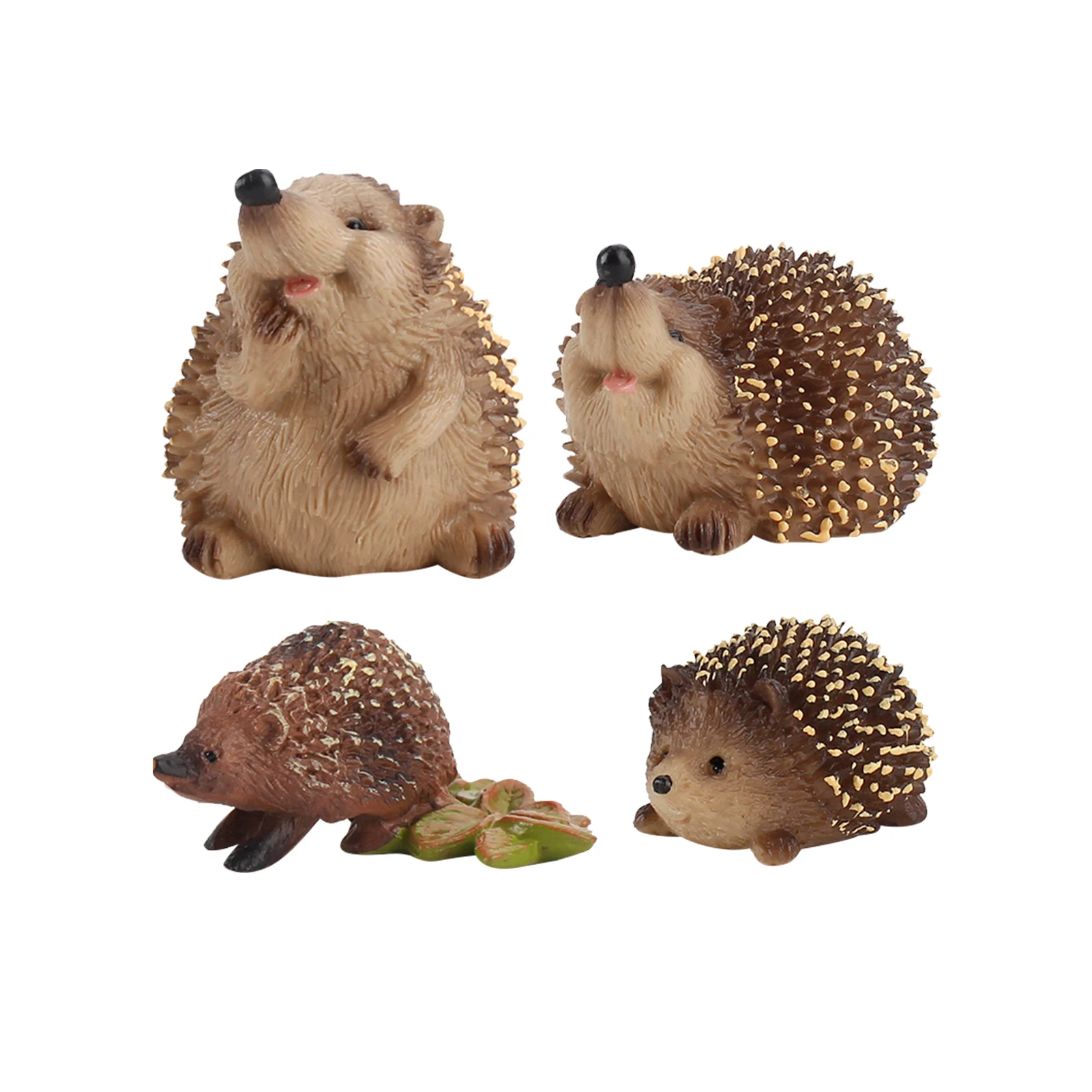 

4pcs/set Model Garden Ornament Outdoor Animal Educational Simulation Landscape For Kids Toys Statue Home Decor Gift PVC Hedgehog