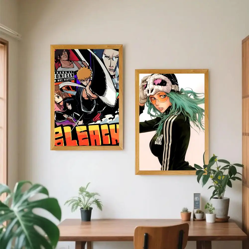 Фото Постер с изображением аниме B-Bleach, водонепроницаемый, HD, из ПВХ, для украшения стен - прочный, легко клеится и снимается, для дома, офиса, отеля №3