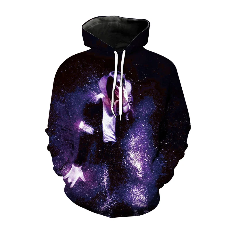 

Толстовка с капюшоном и длинным рукавом, с 3D принтом