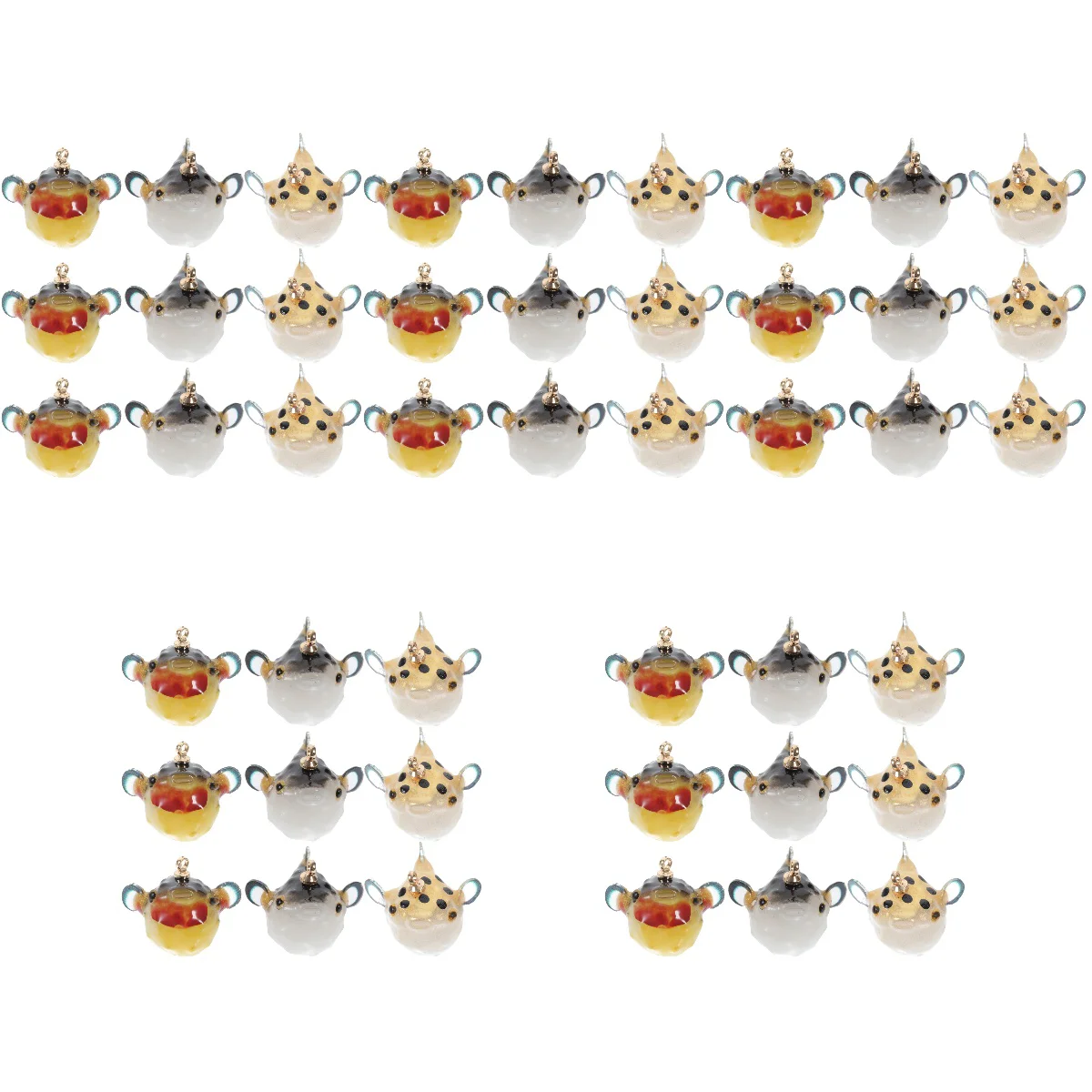 Resin Small Goldfish Puffer Pendant Jewelry DIY Supplies Making Charms Crafts Dainty Necklaces