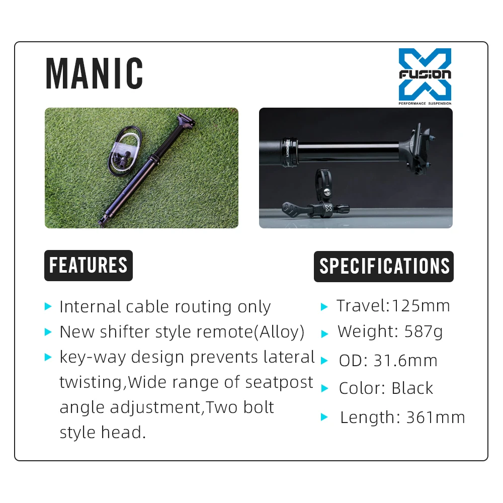 Капельница X-fusion для горного велосипеда 31 6/361/125 мм