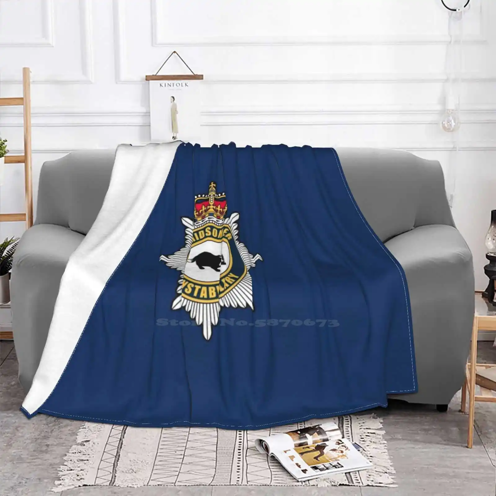 Модное мягкое теплое фланелевое одеяло Midsomer Constabulary Barnaby Police Dci с логотипом