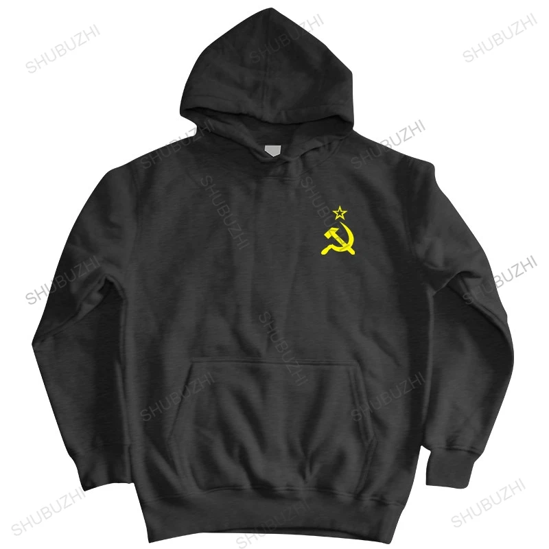 

new arrived men autumn spring hoodies Soviet Flag Hammer and Sickle Communist Communism USSR CCCP brand casual hoodies