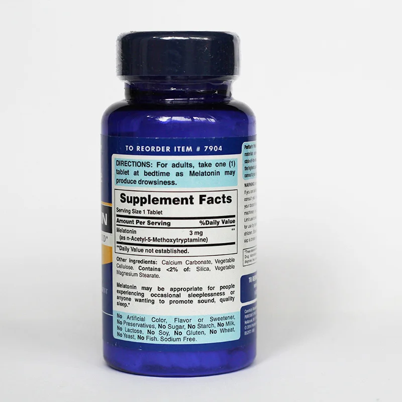 Free Shipping Original Melatonin Nighttime sleep aid 3mg 240 tablets