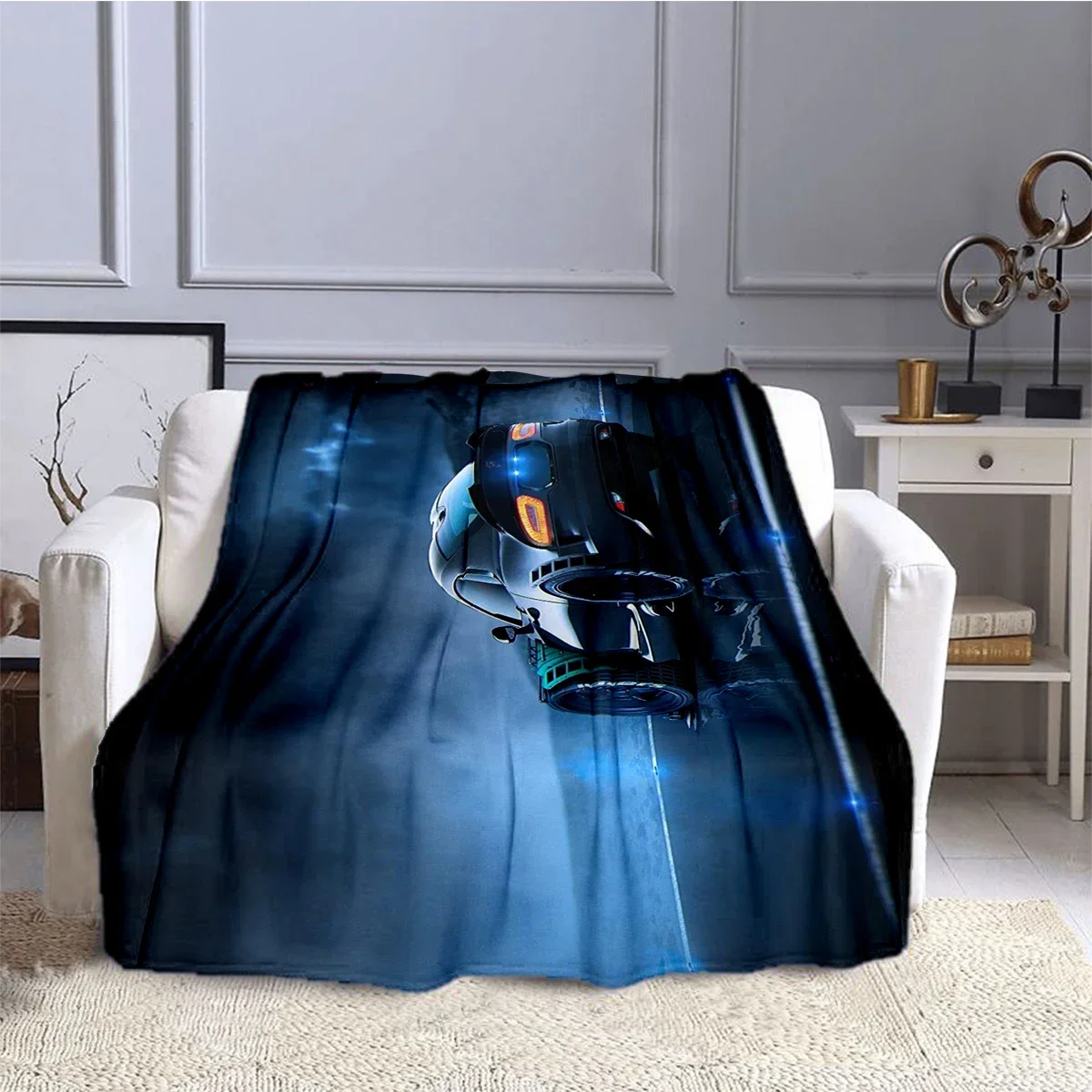 Одеяло D-Dodge детское мягкое удобное Фланелевое покрывало в стиле 3D для гоночного