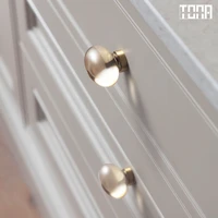 highly transparent artificial crystal brass handle cabinet knob drawer wardrobe door handle cupboard handles door knob