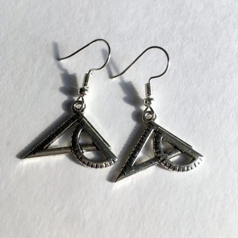 

New Products Hot Selling Fashion Trend Jewelry Creative Design Ruler Pendant Earring Jewelry