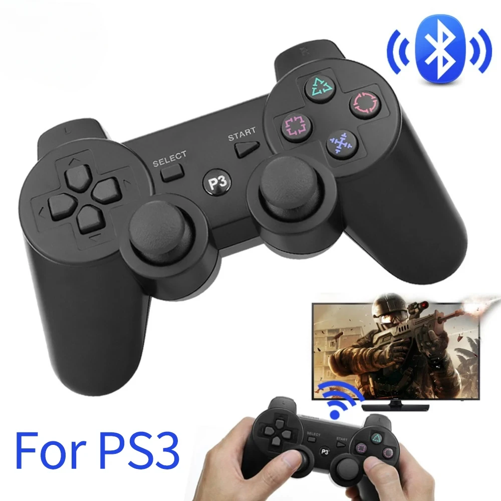Фото Беспроводной Bluetooth-геймпад для игровой консоли PS3 Controle, джойстик, пульт дистанционного управления для Playstation 3, геймпады №2