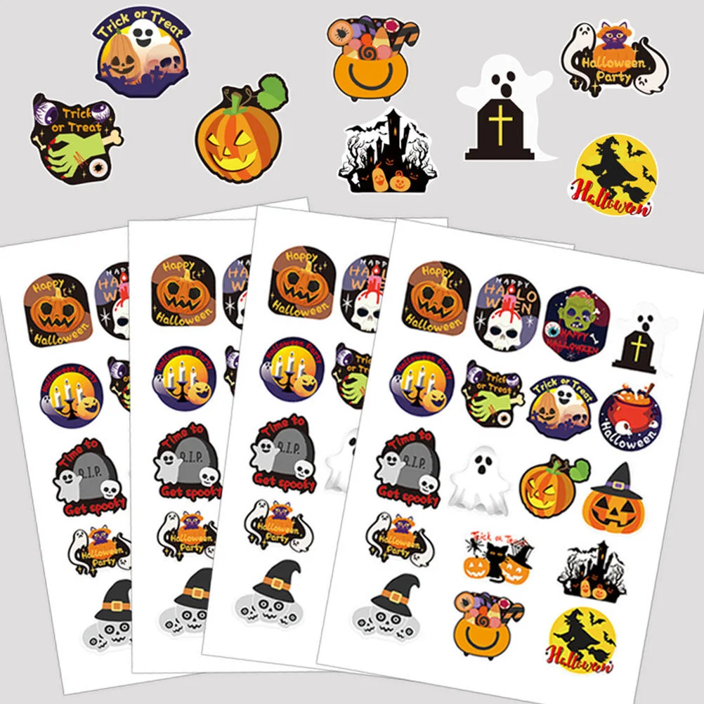 

Упаковочная коробка, Подарочный пакет, подарочные конверты, домашние наклейки на Хэллоуин