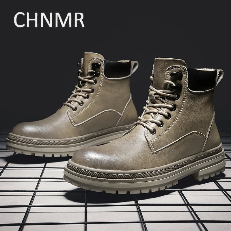 

Men's Boots Round Toe Thick Bottom Comfortable Wear-Resistant Non-slip Outdoor Vintage Fashion Wild Spring and Autumn Main Push