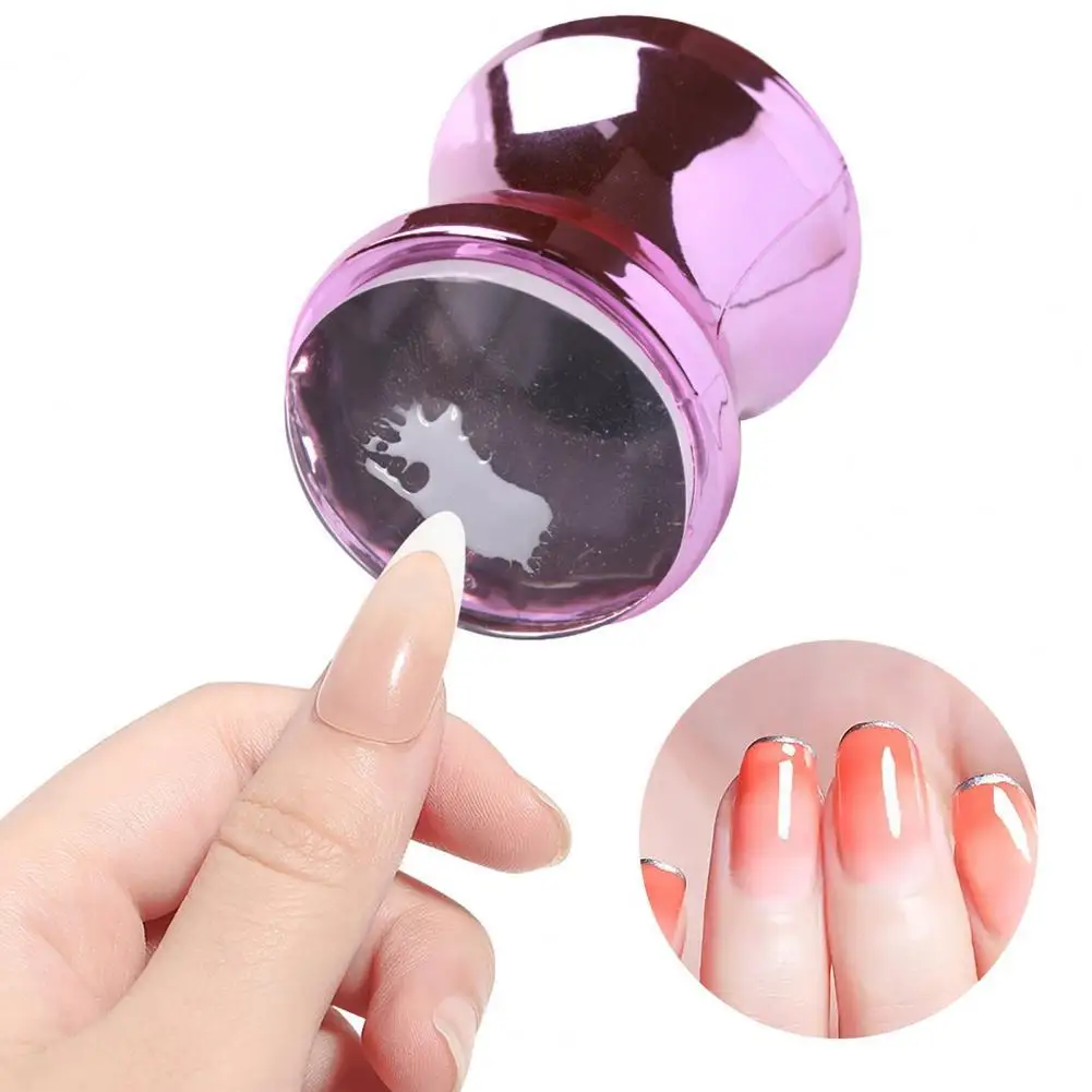 

Lady Nail Stamper Multifunctional Clear Texture Lightweight Nice Pattern Nail Art Stamper for Manicure