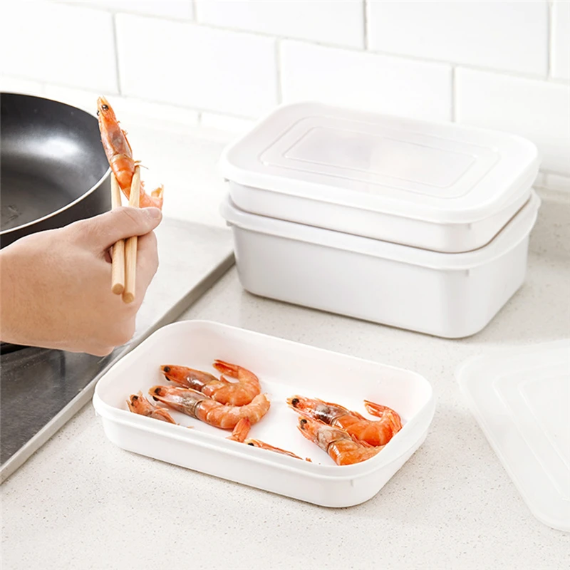 

Прямоугольный/квадратный Ланч-бокс Bento, герметичный контейнер для хранения пищевых продуктов, прозрачный домашний холодильник, органайзер ...