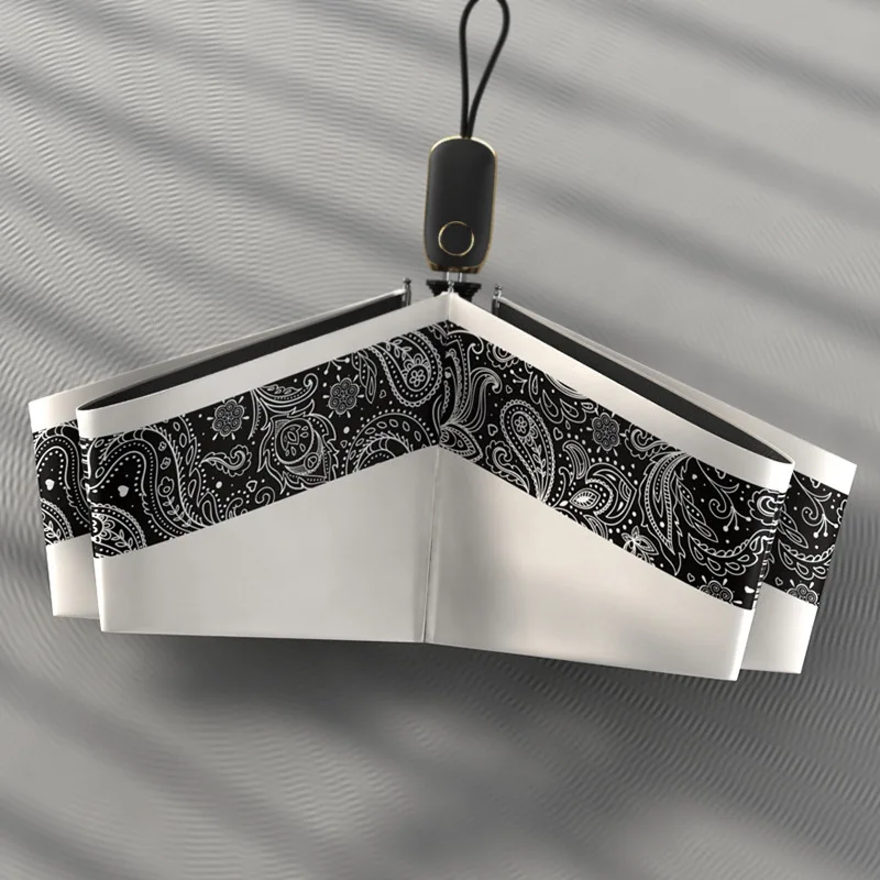 

«Оптовый автоматический 3-кратный зонт — затемняющий УФ-защита от солнца и дождя двойного назначения — компактный дорожный зонт (прямая продажа с фабрики)