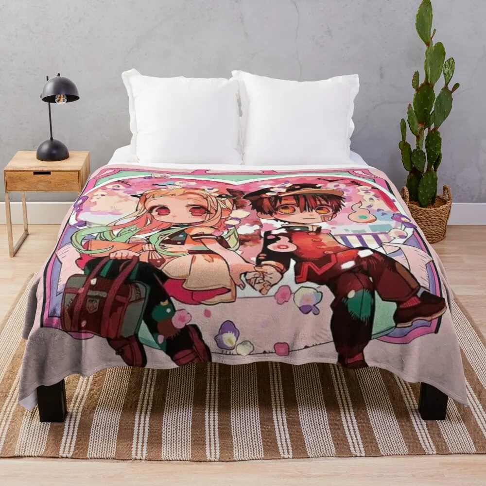

Toilet Bound Hanako Kun Yashiro and Hanako Throw Blanket Multi-Purpose