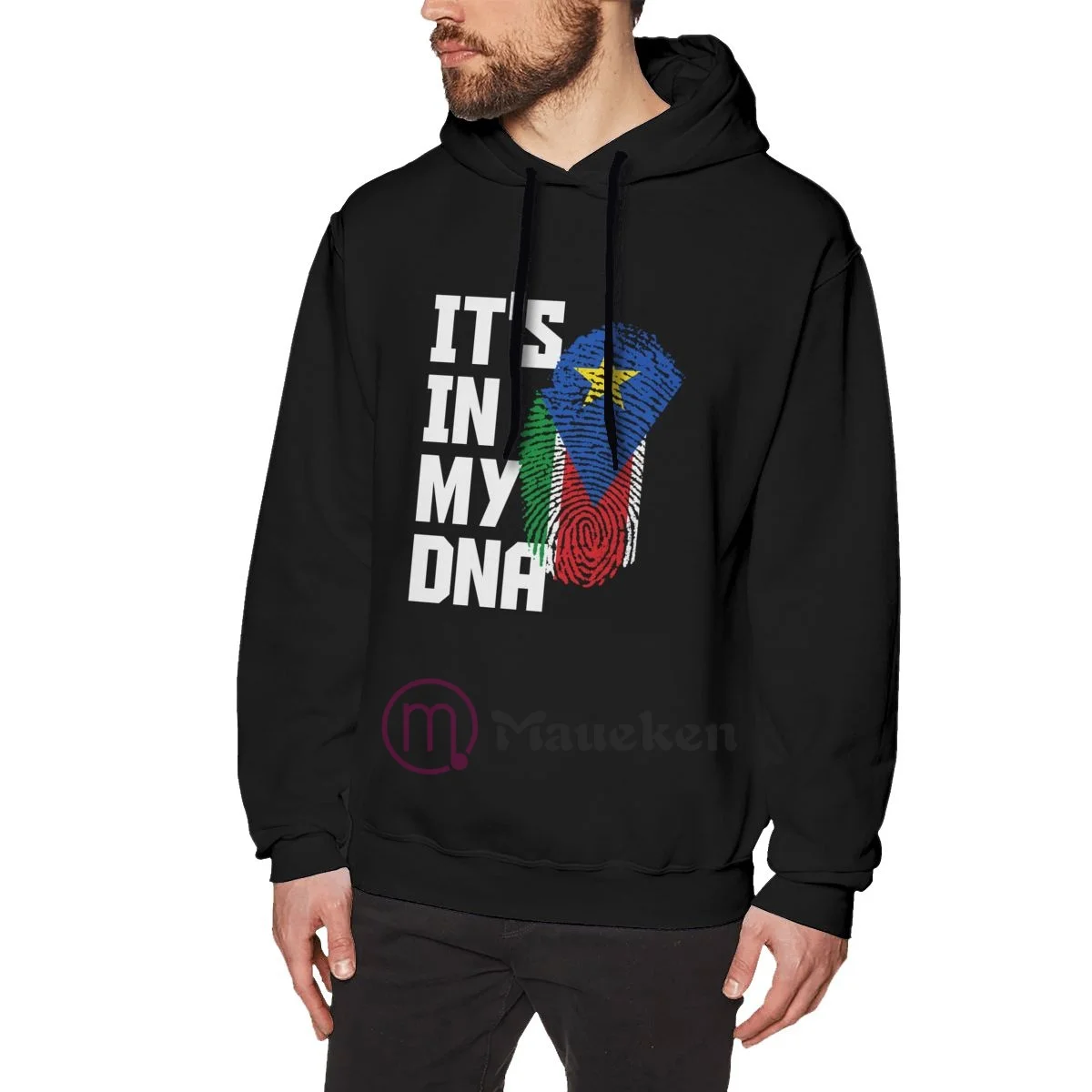 

It's In My DNA South Sudan Country Flag Cotton Hoodies Men Sweatshirt Hip Hop Streetwear Tracksuit