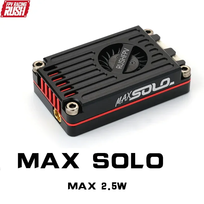 Фото RUSH TANK MAX SOLO 5,8 ГГц 2,5 Вт Высокомощный 48-канальный видеопередатчик VTX с корпусом с ЧПУ для RC FPV дальнего действия №5