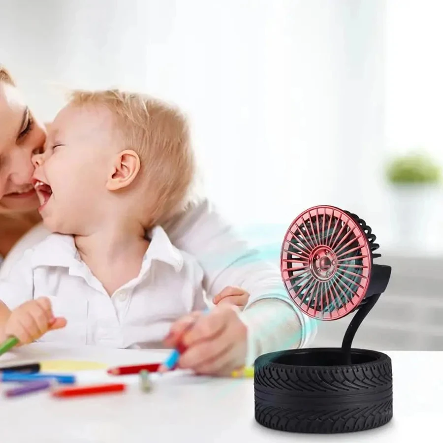 Креативный маленький вентилятор с гальваническим покрытием стильная модель