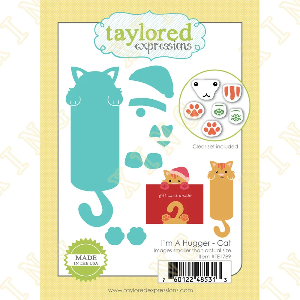 

I'm a Hugger Cat Metal Cutting Dies Silicone Stamps Scrapbooking New Make Photo Album Card Diy Paper Embossing Craft Supplies