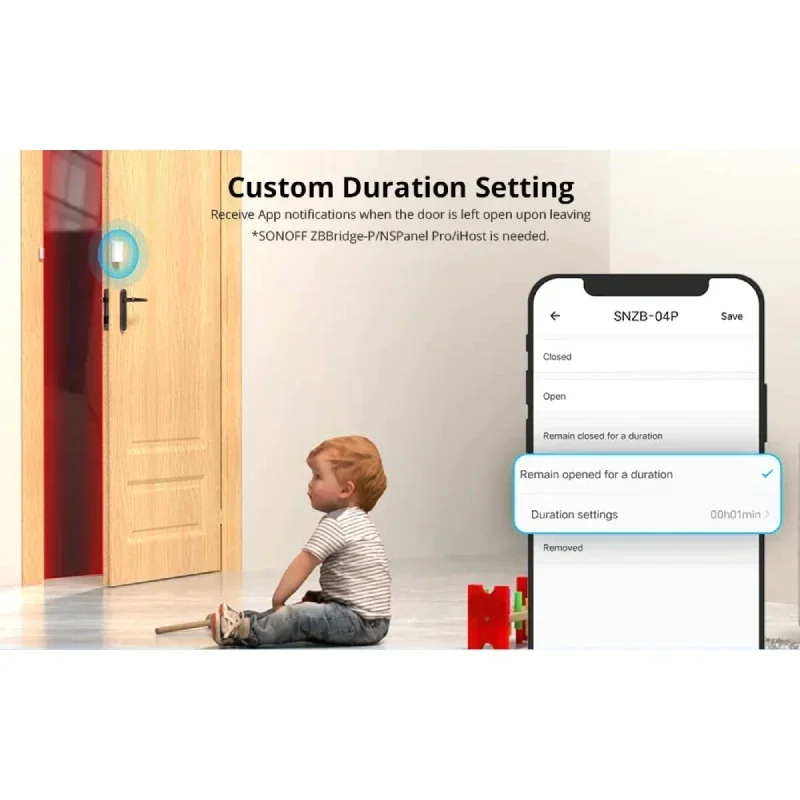 SONOFF SNZB-04P Zigbee умный дом датчик двери окна сигнализации EWelink Smartthings Alexa Google Home Assistant