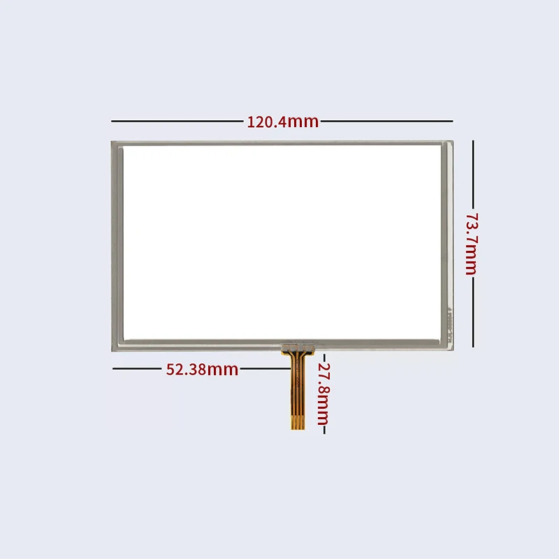 5-дюймовый 120*73 мм для AT050TN33 V.1 AT050TN35/фотомагнитный четырехпроводной резистивный