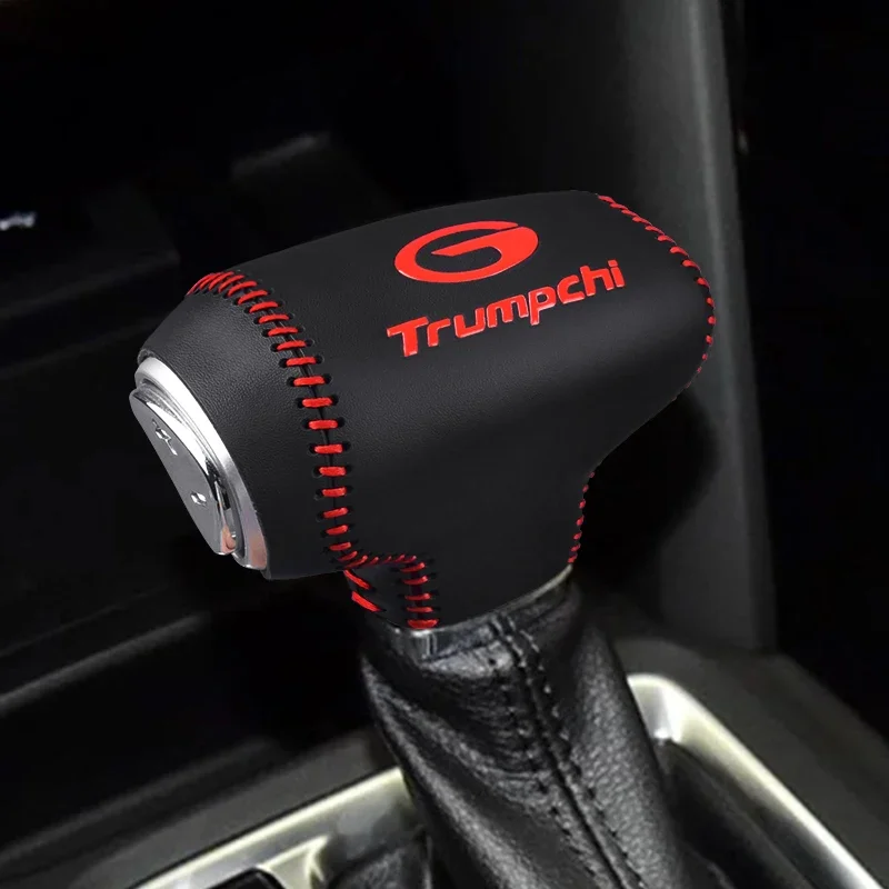 

Кожаный автомобильный чехол для ручки переключения передач для Trumpchi Gac gs8 2017 2018 2019 2020 2021, защита рычага, аксессуары, автоинтерьер, настоящий