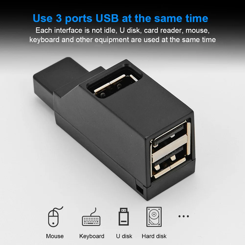 

Адаптер-концентратор USB 3,0 2,0, мини-разветвитель для ПК, ноутбука, Macbook, высокоскоростное устройство для чтения U-дисков для Huawei, Xiaomi