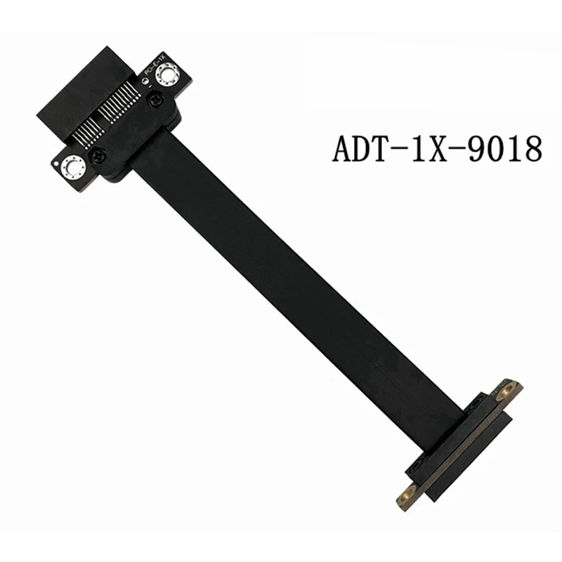 

Dual 90Degree Right Angle PCIe 3.0 X1 To X1 Extension Cable R11SL-TL 8G/bps High Speed PCI Express 1x Riser Card Ribbon Extender