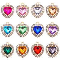 20pcs 15%c3%9719mm 2022 new color love diamond pendant memorial day gift diy jewelry making necklace bracelet accessories wholesale